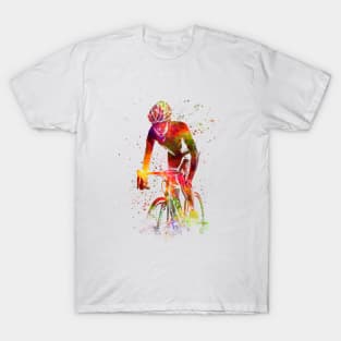 watercolor cycling triathlon T-Shirt